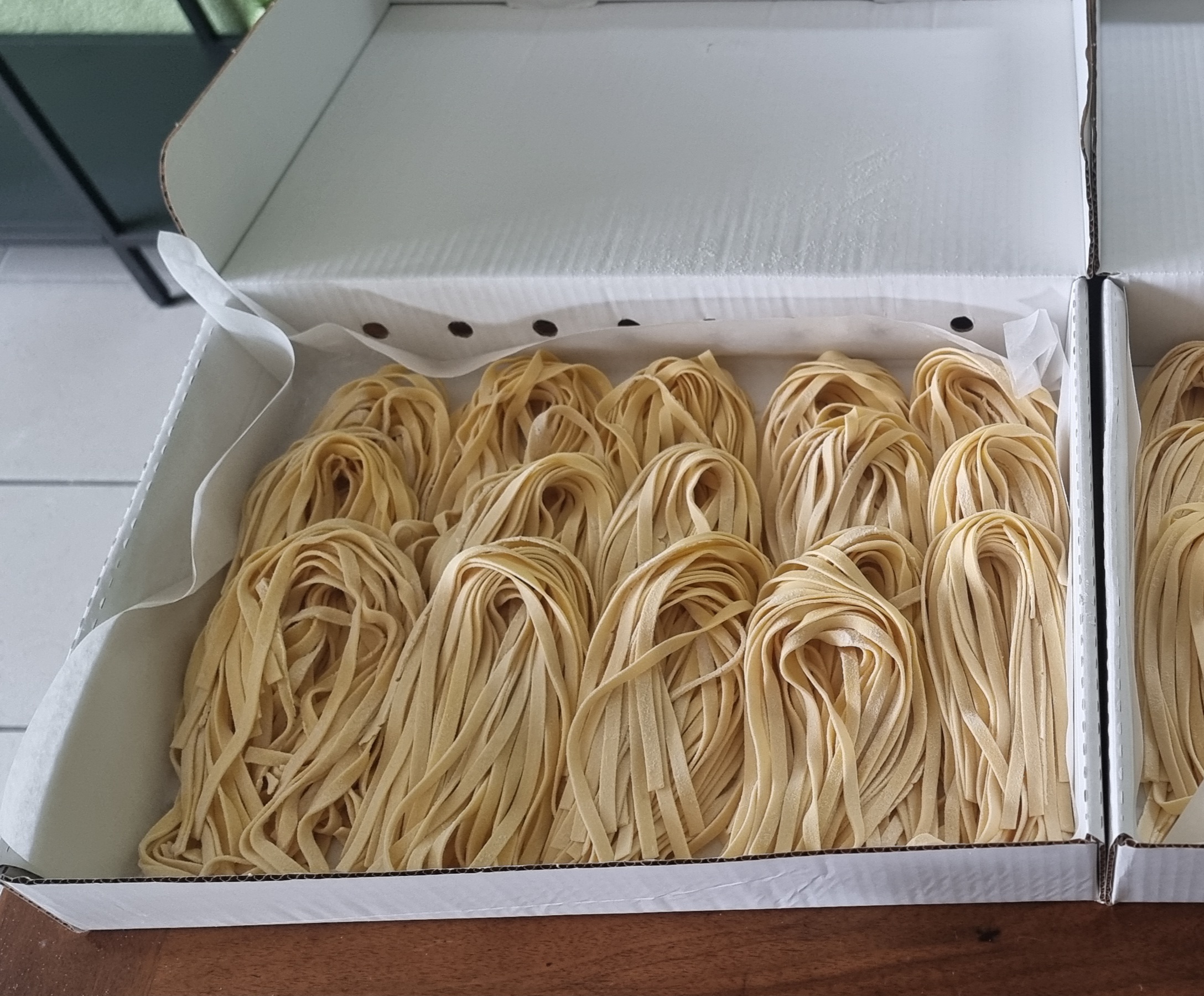 Frische Bio Eier Tagiatelle